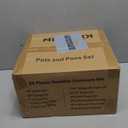 KIKCOIN 20 Pcs Pots and Pans Set Non Stick, Detachable Handle Cookware Sets Nonstick, Non Toxic Induction RV Kitchen Cooking Set with Removable Handles, Dishwasher/Oven Safe, Easy Clean (Black)