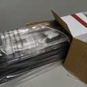 Reinforced 28 Inch Tall Retractable Dog Gate Small Baby Gate - Easy Step Over Dog Gate Short Pet Gate with Support Rods, 55" Wide Retractable Baby Gate for Stairs, Puppy Gates for Doorways, Black