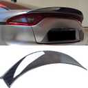 Rear Spoiler Compatible with 2018-2024 Kia Stinger, CK Style Trunk Exterior Duckbill High Kick Tail Deck Lid Wing Lip Splitter 2018 2019 2020 2021 2022 2023 2024 (Carbon Fiber Pattern)