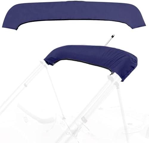 Bow Bimini Top Storage Boot Cover with Light Hole Bimini Cover Boot Waterproof 900D Marine Grade Pontoon Bimini Top Replacement Boot,6'L 54"-60" W Navy Blue