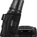 JANUS Golf Travel Bags for Airlines with Wheels, Hard Case Top and 1980D Heavy Duty Oxford Protect Golf Clubs, Lightweight and Easy to Maneuver (K05-Fashion Black)