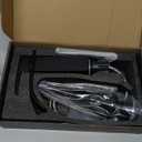 Matte Black Bathroom Faucets, Waterfall Bathroom Sink Faucet Modern Single Handle Bathroom Faucte 1 or 3 Hole, RV Mixer Tap Vanity Faucet - Includes Pop-up Drain Supply Hoses Deck Plate