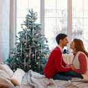 Patelai 36 Pieces Glass Icicle Ornaments for Christmas Tree 3.5-5.5 Inch Twisted Clear Icicle Hanging Ornaments with 36ft Crystal Roll Line for Xmas Winter New Year Holiday Decorations