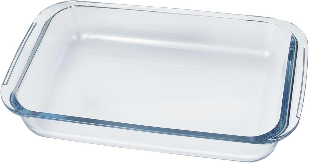 Small Glass Baking Dish for Oven, 1L Casserole Dishes for Oven, 10x6 Glass Baking Pan (Rectangular-10in*6in-1L)
