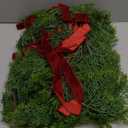 6 ft Christmas Cedar Garland with Red Bow, Artificial Lighted Pine Garlands with White Lights, Battery Operated Real Touch Artificial Faux Greenery for Stairs Holiday Indoor Outdoor Decor