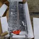 Rolanstar Bed Frame Twin Size with Charging Station and LED Lights, Upholstered Headboard with Storage Shelves, Heavy Duty Metal Slats, No Box Spring Need, Noise Free, Easy Assembly, Dark Grey