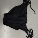 Women's Swim Bottom Tie Side Bikini Bottom Tankini Swimsuit Briefs (Black, S)