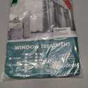 HOMEIDEAS Christmas Non-See-Through Red Privacy Sheer Kitchen Curtains, 30 X 24 Inches Long 2 Panels Short Sheer Curtains Light Filtering Bathroom Window Drapes for Bedroom Living Room