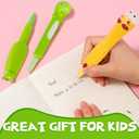 3Pcs Cute Pens & 6 Refills, Fun Kawaii Cool Pens for Kids, Squishy Toys, School Supplies, Birthday Gift, Party Favors, Stocking Stuffers, Baby Shower Decorations