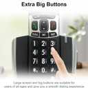 Ornin D1004 Cordless Phone for Home, ECO Technology, 1.6 Amber LCD Display, Caller ID, Big Buttons, Speakerphone(Twin Pack)