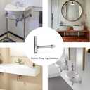 Classical Basin Bottle Trap Chrome Sink Bathroom Waste Pipe 1-1/4 inch Slip Inlet Drain Tube Kit