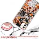 Aesthetic Fall Collage Phone Case Compatible with iPhone 12/iPhone 12 Pro, Autumn Pumpkin Collage Case for Girl Women Men, Unique Soft TPU Bumper Cover Case for iPhone 12/iPhone 12 Pro