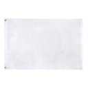 TOPFLAGS Solid White Flag BlanK Flags 2x3 Ft Create Your Own Solid White Flag DIY Blanks Canvas Banner to Decorate with Brass Grommets