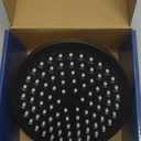 High Pressure Shower Head - Anti-Clogging Silicone Nozzles 2.5 GPM Removable Restrictor - Easy to Clean and Install - Includes Plumbers Tape - 6 inch - (Matte Black 2.5GPM)