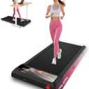Walking Treadmill Pad, Under Desk Walking Mat with Incline for Home and Office, 2.5HP Low Noise Treadmill with Remote Control, Compact Design Walking Jogging Running Machine (Black-RB)