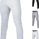Easton | Rival+ Baseball Pants | Full Length Semi-Relaxed Fit | Youth Sizes | Solid | Multiple Colors (Medium, White)
