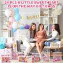 WZSTNBLA 24Pcs A Little Sweetheart is On The Way Pink Baby Girl Party Favors Gender Reveal Party Supplies for Guests Birthday Party Gift Bag