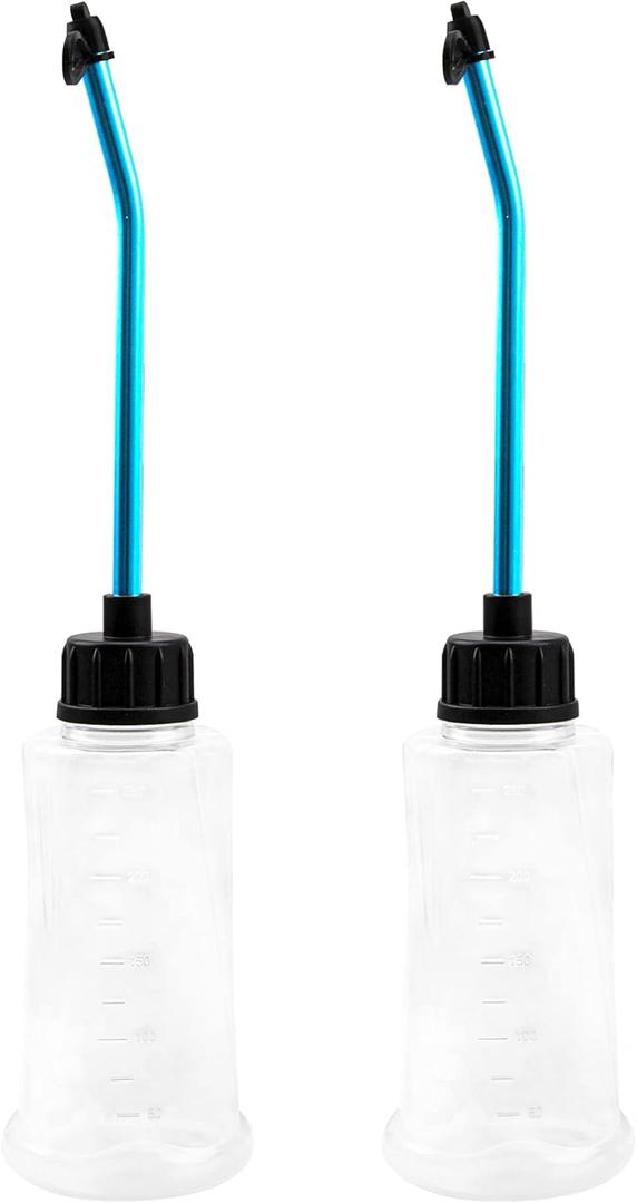 2Pack Universal RC Fuel Tank Oil Bottle 250cc Refill Bottle Compatible with 1/8 1/10 Traxxas Redcat HSP HPI Nitro Power RC Car Truck Buggy