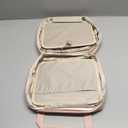 Travel Cosmetic Organizer with Full Screen Mirror, Portable Dual Zipper Makeup Bag and Hanging Hook Travel Makeup Organizer Case for Travel Punk