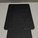 AboveTEK Adjustable Laptop Lap Desk, 3 Ergonomic Angles, PU Leather Non-Slip Surface, Heat Shield, Retractable Mouse Pad, Portable Laptop Lap pad Workstation for Bed, Sofa, Travel (Black)