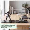 Yungyan 1 Pack Clear Self-Assembly Acrylic Display Case Transparent Dust Proof Protection Showcase for Figurine Collectibles Figures Basketball (6 x 6 x 6 Inch)
