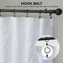 HPD Half Price Drapes Cotton True Blackout Curtains 120 inches Long Solid Thermal Insulated Window Treatment Curtain 50 X 120 (1 Panel), PRCT-BO09B-120, Whisper White