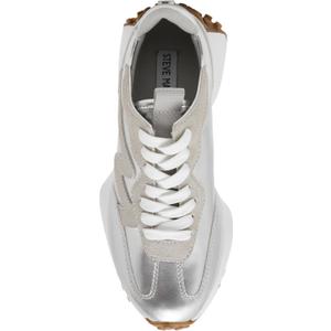 Steve Madden Campo Women's Athletic Silver, Size 8.5