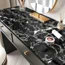 Black Marble Contact Paper for Countertops Peel and Stick Wallpaper Self Adhesive Contact Paper for Cabinets Marble Countertop Vinyl Waterproof Wallpapers for Bathroom Kitchen Backsplash 24''x118''