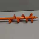 4"x24" Auger Drill Bit for Planting  Heavy Duty Garden Auger Post Hole Digger with Spiral Double Blade & 3/8" Hex Drive for Fast Hole Drilling