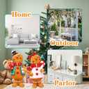 2 x Gingerbread Man Christmas Decorations Cute Gingerbread Man Figurine Decor for IndoorYard, Holiday Table Ornaments 6.1/15.5CM