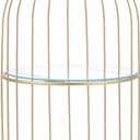 DOITOOL Gold Metal Cupcake Stand Bird Cage Dessert Stand, 2 Tier Dessert Display Stand Cake Holder for Wedding, Party, Birthday, Baby Shower Celebrations, Table Decorations