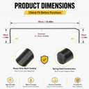 BBTO Truck Tailgate Lift Trailer Tailgate Lift Assist Heavy Duty Steel Tail Gate Shock Absorber Effortless Operation Easy Installation Remove Weight for Pickup Tail Gate Accessories Hardware