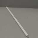 IWIWE 24 Inch Towel Bar Replacement Rod for Ceramic Holder - Spring Loaded Adjustable Square Plastic Towel Rod for Bathroom and Kitchen Porcelain Holders (White Reliable Plastic)