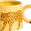 14.5oz/430ml Cute Cartoon Mugs,Personalized Big Ear Coffee Mug,Tea Cup for Office and Home(Blue)