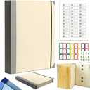 The Life Book Document Organizer - Binder for Important Documents, The Folio in Case I Die Binder, Family Emergency Planner, End of Lifeorganizer Paper File Folio Organizer with Labels(Beige)
