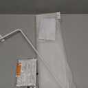 Acrylic Bathroom Floating Shelves - Set of 2, Wall Mounted Shelves for Suitable for Lavatory, Kitchen, Laundry Room, Farmhouse, for Item Storage/Room Decoration (White) (Rectangular)