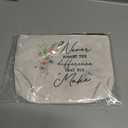 Thank You Gifts Makeup Bag, Never Forget the Difference You Make Cosmetic Bags for Women, Appreciation Farewell Gifts for Coworkers Makeup Zipper Pouch