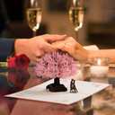 3 x Abodhu Valentines Day Card Pop Up Happy Anniversary Card for Her Wife Husband Him Couple Cherry Blossom Wedding Birthday Card 3D Paper Engagement Card Greeting Card Romantic Birthday Card