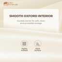 ZenStorage Cotton Linen Drawer Organizer for Baby Clothes, 12Pack Foldable Nursery Dresser Divider, Multi-Size Set Dresser Drawer Organizer for Nursery, Bedroom and Closet, Beige