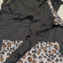 Barlver Women's Casual Hoodies Long Sleeve Sweatshirts Cowl Neck Drawstring Hooded Pullover Top with Pockets (X-Large, B-leopard)