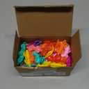 WILLBOND 100 Pieces Girls Hair Barrettes Self Hinge Plastic Clip Toddler Kids Baby 80s 90s Clip Colorful Cute Cartoon Hair Pin Accessories(Bow)