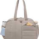 CAMTOP Gym Bag for Women with Yoga Mat Holder, Small Duffle Bag 16 Inches Personal Item Travel Bag with Muiti-Pockets Lightweight Carry on Water Resistant, Camel