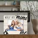 2 x Orchroma Mimi Picture Frame, Mimi Gifts for Grandma, Mimi Mother's Day Birthday Gifts from Grandkids Granddaughter Grandson, World's Best Mimi and Me Photo Frame 5x7