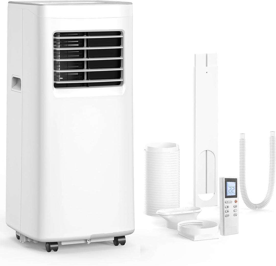 Portable Air Conditioner, 3-in-1 8500 BTU AC Unit with Fan & Dehumidifier Quiet Cooling for Bedroom, Home Office up to 450 sq.ft, Includes Complete Window Mount Kit