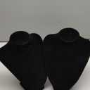 2 Pcs Necklace Display Stand Necklace Holder Jewelry Bust Display Stands for Selling Home Store Trade Shows Photography Props Retail(Black,Velvet)