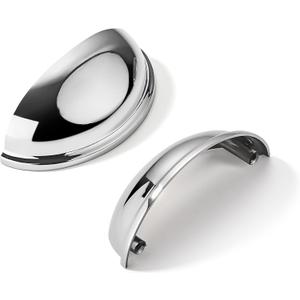 khtumeware 10 Pack 2-1/2" Drawer Pulls Polished Chrome Cabinet Cup Pulls Kitchen Hardware Cabinet Handles Drawer Handles Knobs 2.5 inch Hole Center khtumeware 10 Pack 2-1/2" Drawer Pulls Polished Chrome Cabinet Cup Pulls Kitchen Hardware Cabinet Handles Drawer Handles Knobs 2.5 inch Hole Center