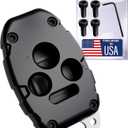 USA-Made for Honda Key Fob Shell | Crack-Resistant & Durable | Seamless Fit | Enhanced Longevity & Functionality | Integrated Bottle Opener | Easy DIY Installation (Black, 4 Button)