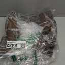 IUV Cowboy Boots for Men Faux Snake Skin Embroidered Western Boots Slip Resistant Square Toe Pull on Mid Calf Cowboy Boot (10, Dark Brown)