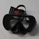 ATOMIC Aquatics Venom Frameless Scuba Diving Mask with Rigid Silicone Skirt | Comfortable Ultra-Clear Swimming Mask for Scuba Diving & Snorkeling (Standard Fit, Black)
