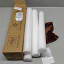 Upgraded Door Draft Stopper for Bottom of Door, Under Door Gap Filler for Big Gap, No Folding Required, Flexible Installation Door Sweep soundproofing Strip for Home & Apartment, 28-32in, Brown